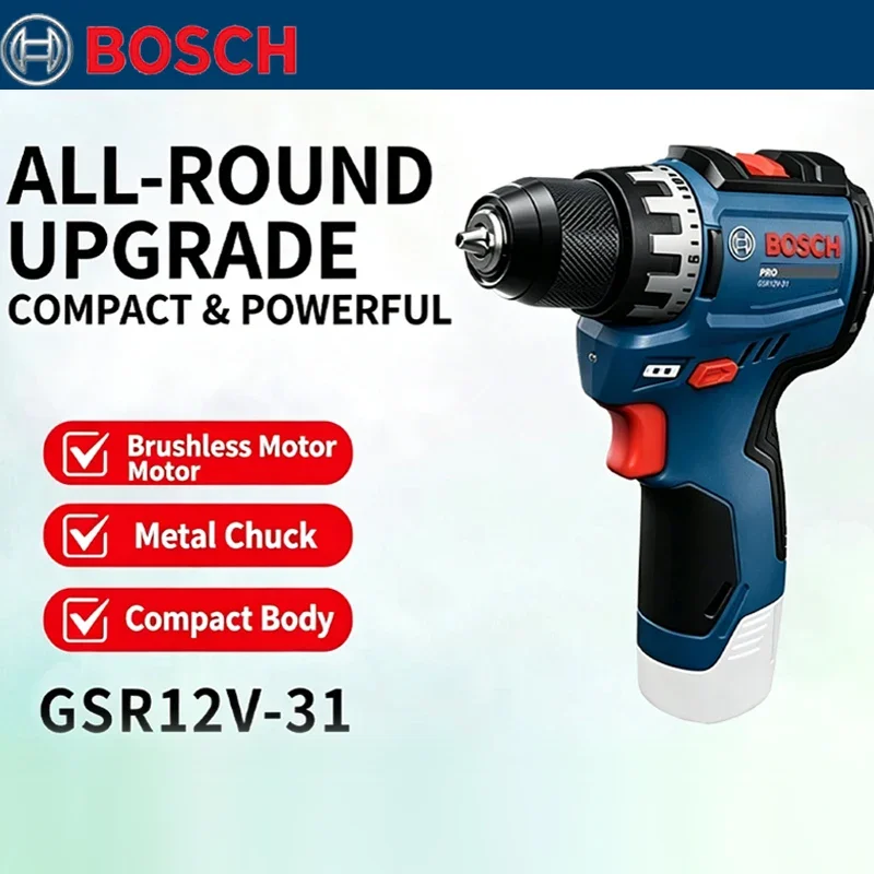 Home Improvement Usa - Bosch GSR 12V-31 Brushless Electric Drill