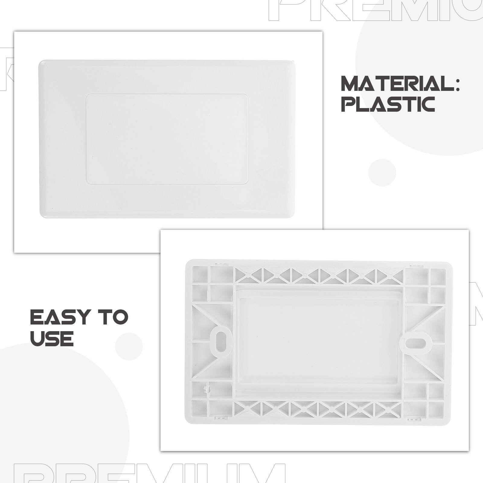 4Pcs Plastic Blank Wall Plate  - огляд і ціна Electrical Outlet Cover