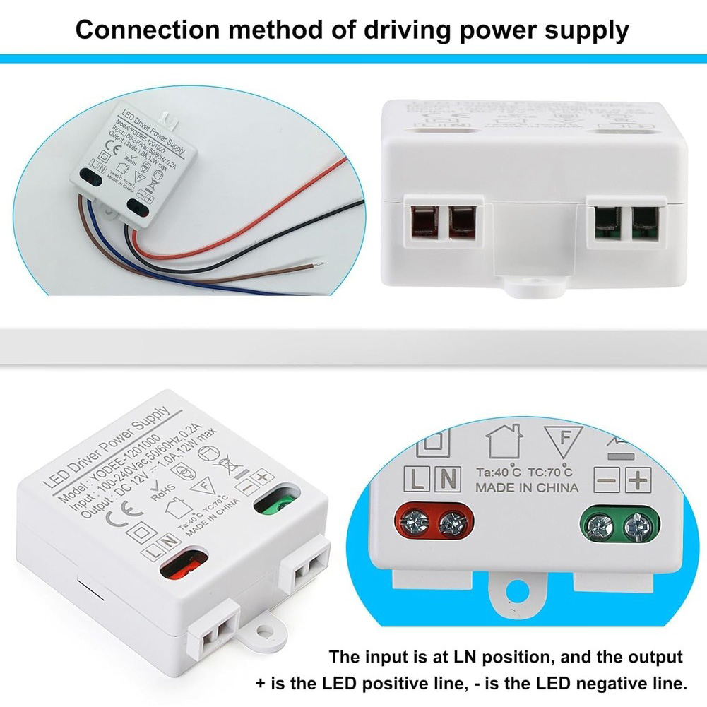 2PCS Compact 12W LED Power Sup - огляд і ціна Home Improvement And Supply